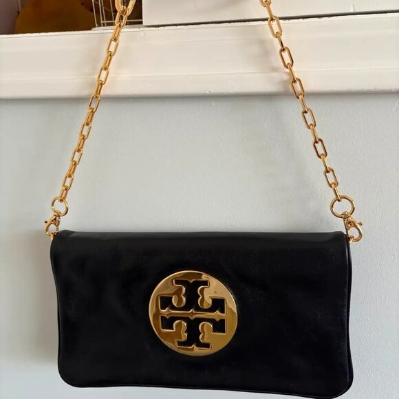 TORY BURCH -ELEGANT BLACK AND GOLD - Picture 1 of 3